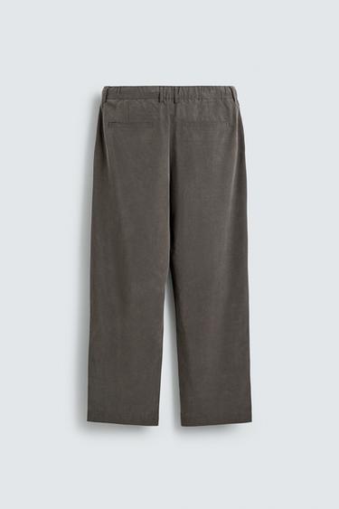 RELAXED FIT FLOWING TROUSERS - mink brown by Zara - Image 6