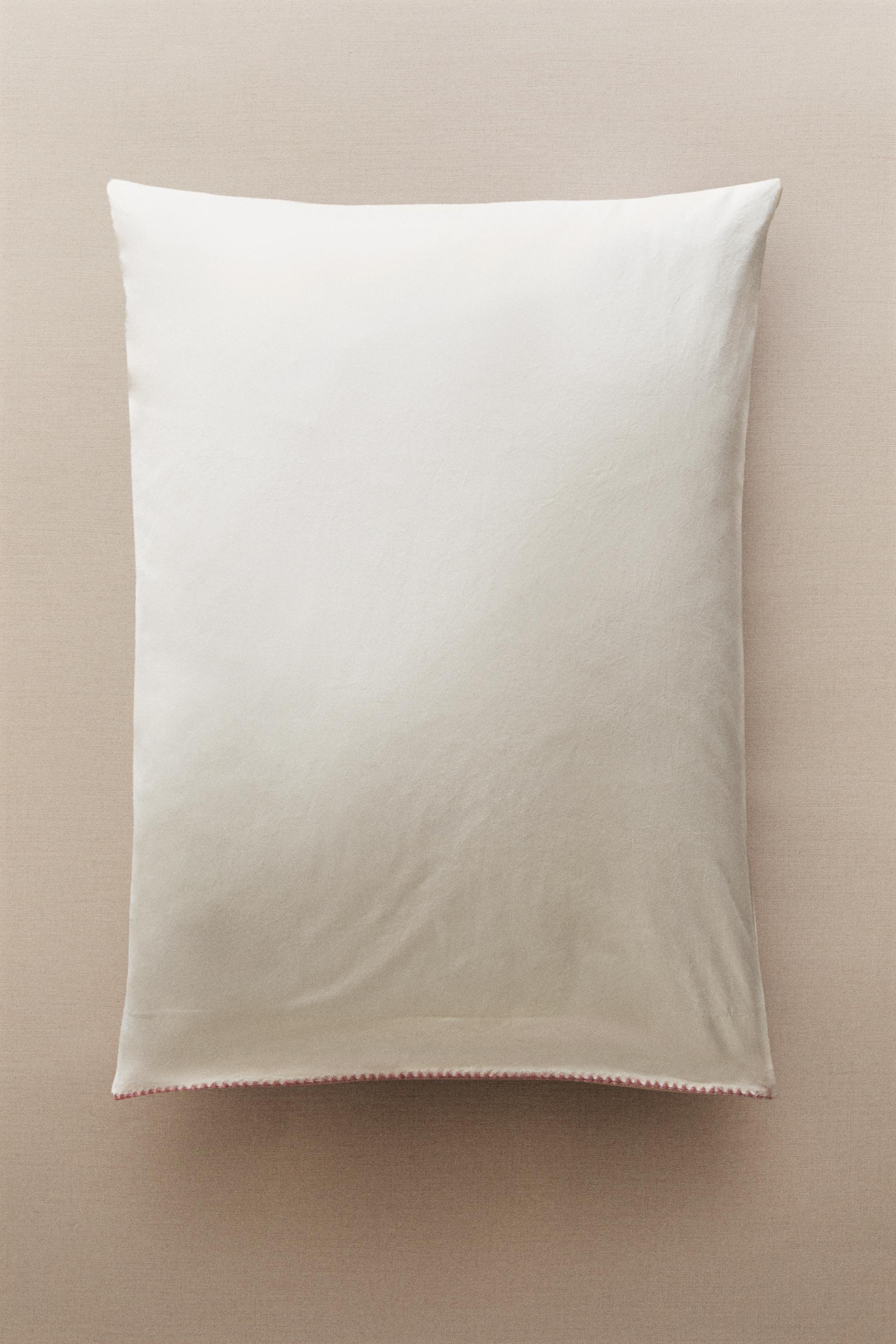 TAIE D’OREILLER ENFANT COTON POINT COQUILLE
