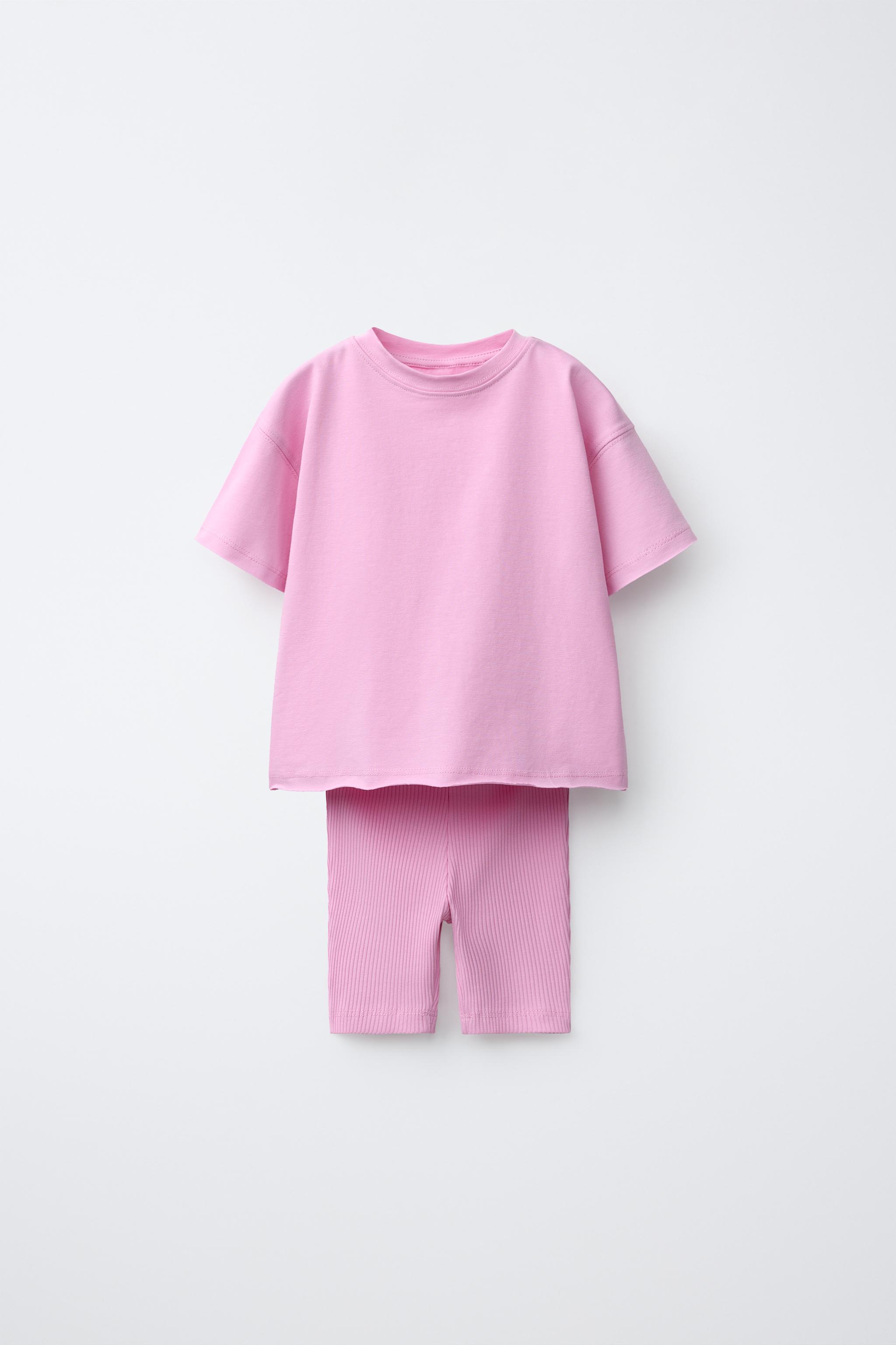 Детские брюки Zara RIB CYCLING TOP AND LEGGINGS SET