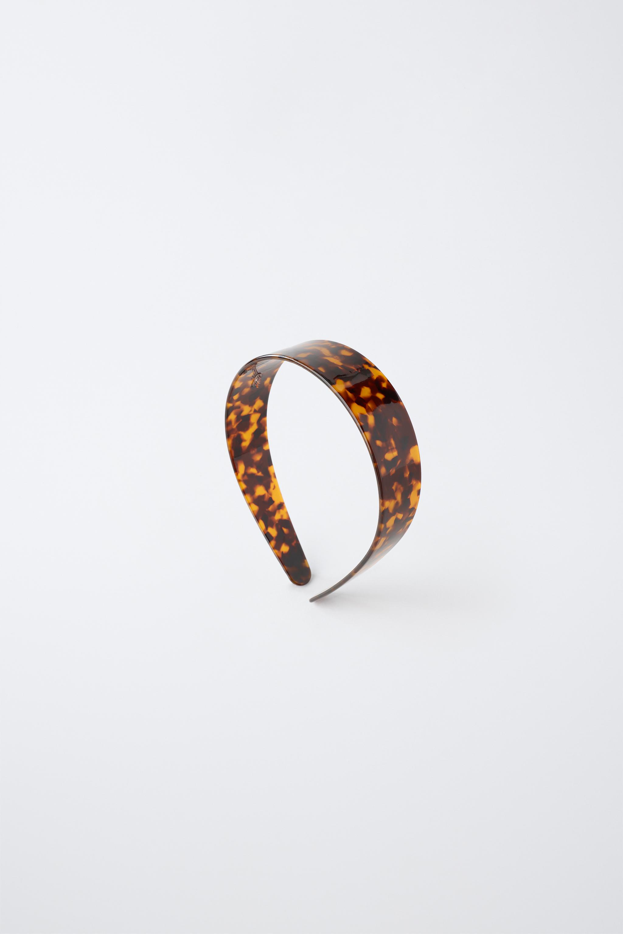 TORTOISESHELL EFFECT HEADBAND — Tortoise shell