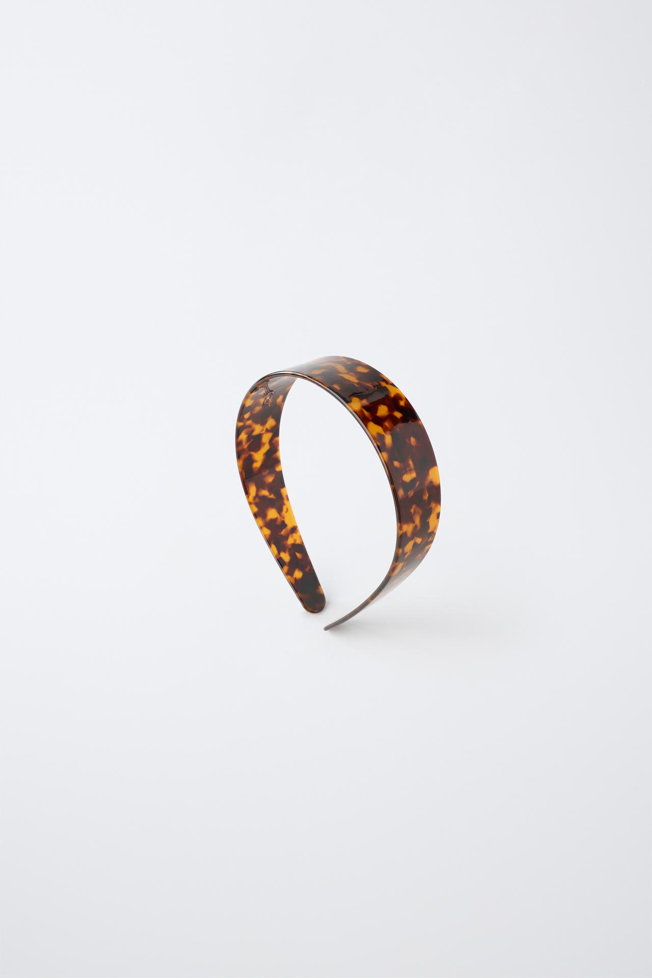 SOLID HEADBAND — Tortoise shell