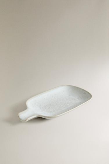 STONEWARE SPOON REST - Oyster-white by Zara - Image 1
