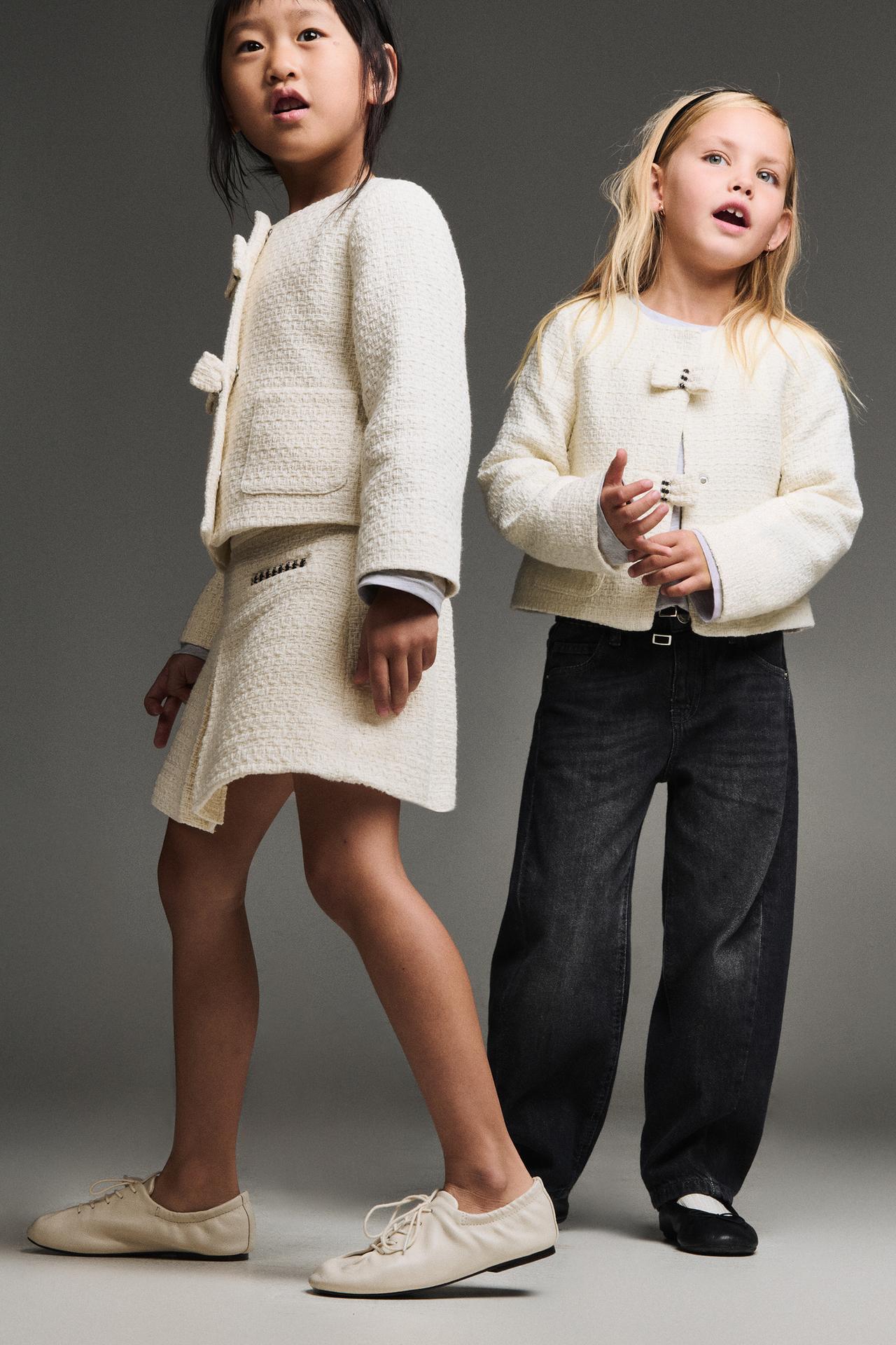 STRUCTURED POCKET SKIRT — Ecru