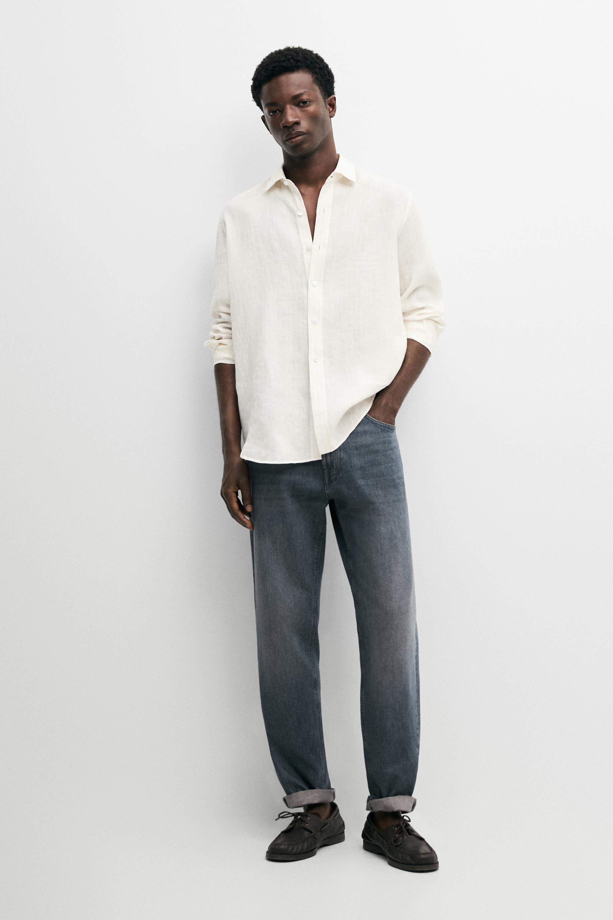 Chemise regular fit 100 % lin
