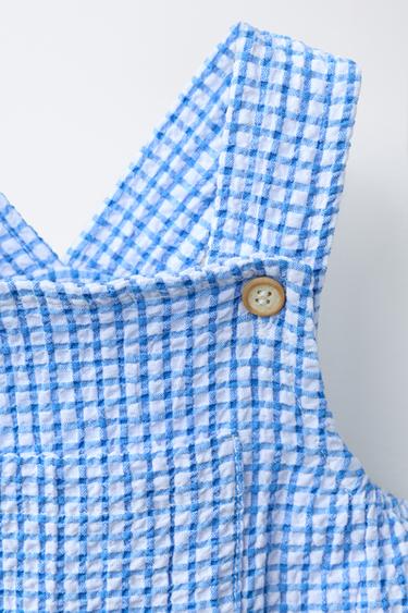 BODY À CARREAUX - Bleu de Zara - Image 2