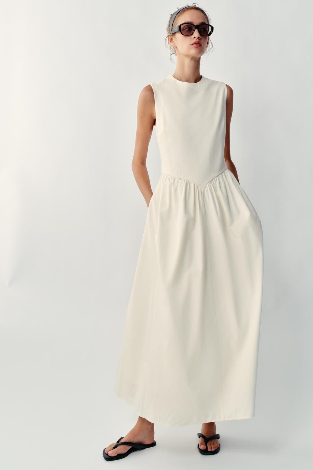 COMBINED MIDI DRESS