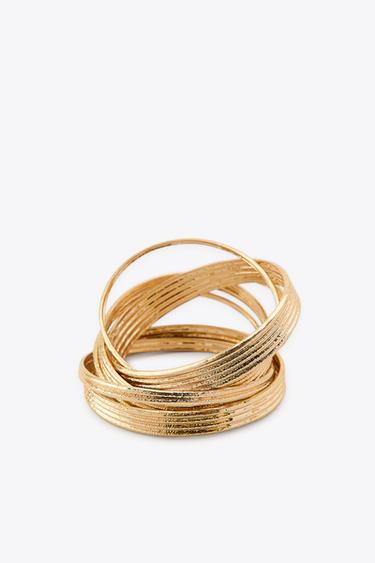 PACK 7 ARMBÄNDER - Goldfarben von Zara