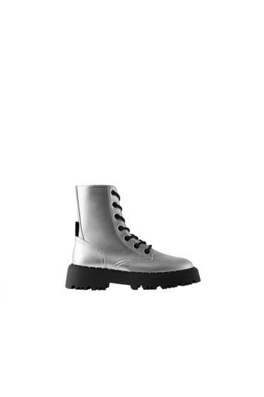 METALLIC ANKLE BOOTS