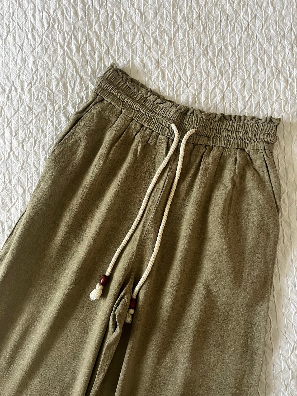 RUSTIC TROUSERS WITH ELASTICATED WAISTBAND - Image 5