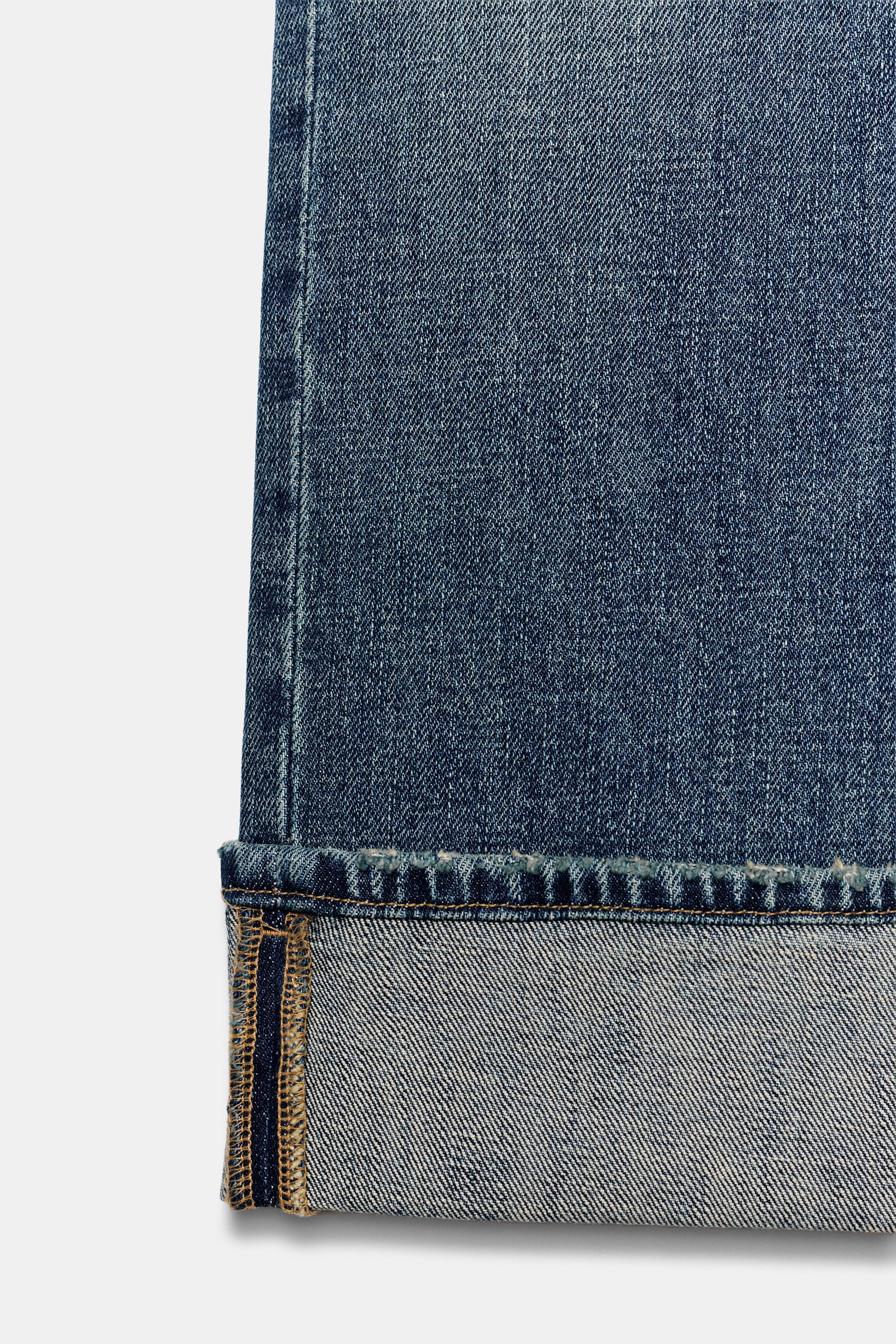 TRF LOOSE LOW-RISE FOLDED HEM JEANS