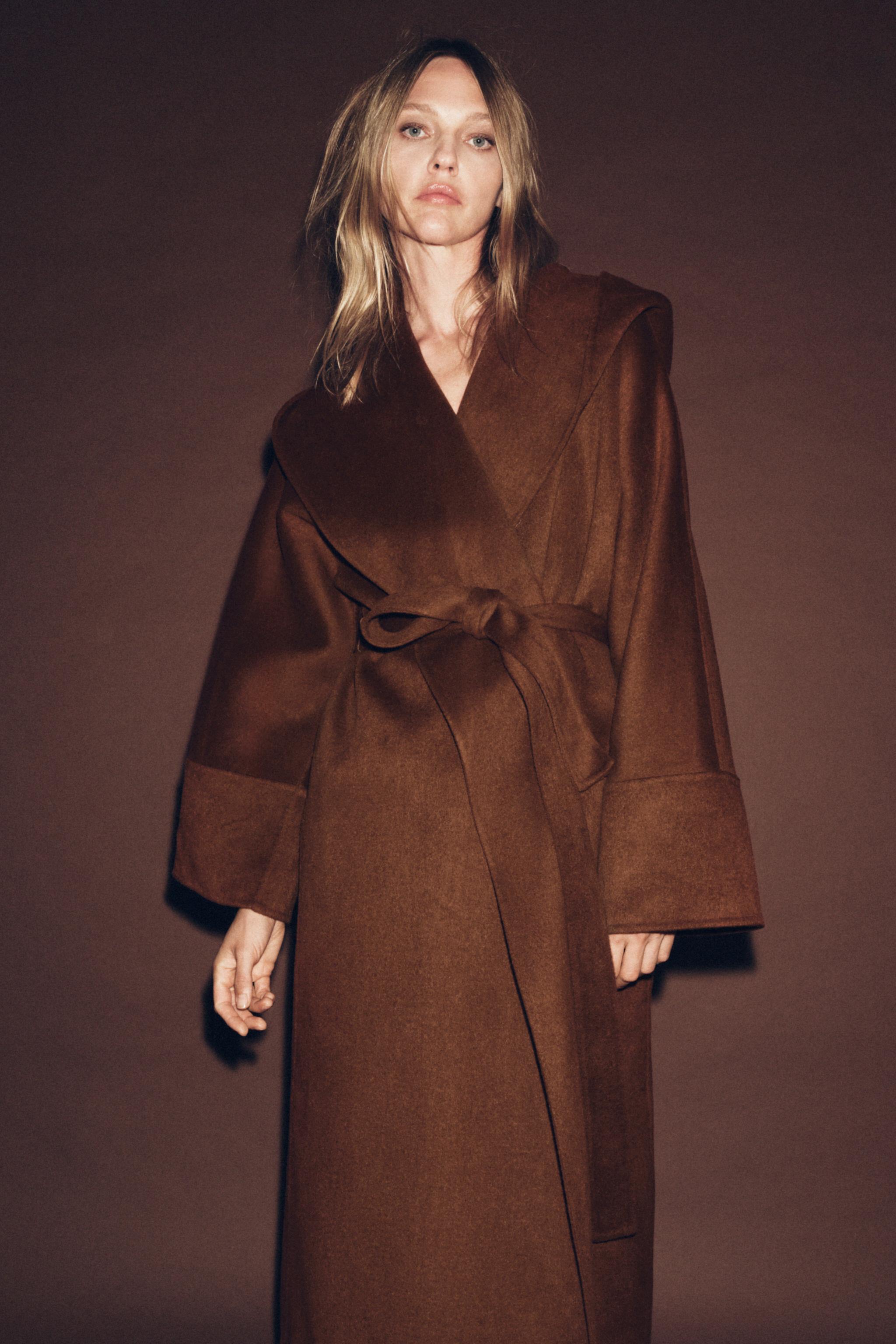 ZARA WOMAN COLLECTION LIMITED EDITION ウール ベルト付き