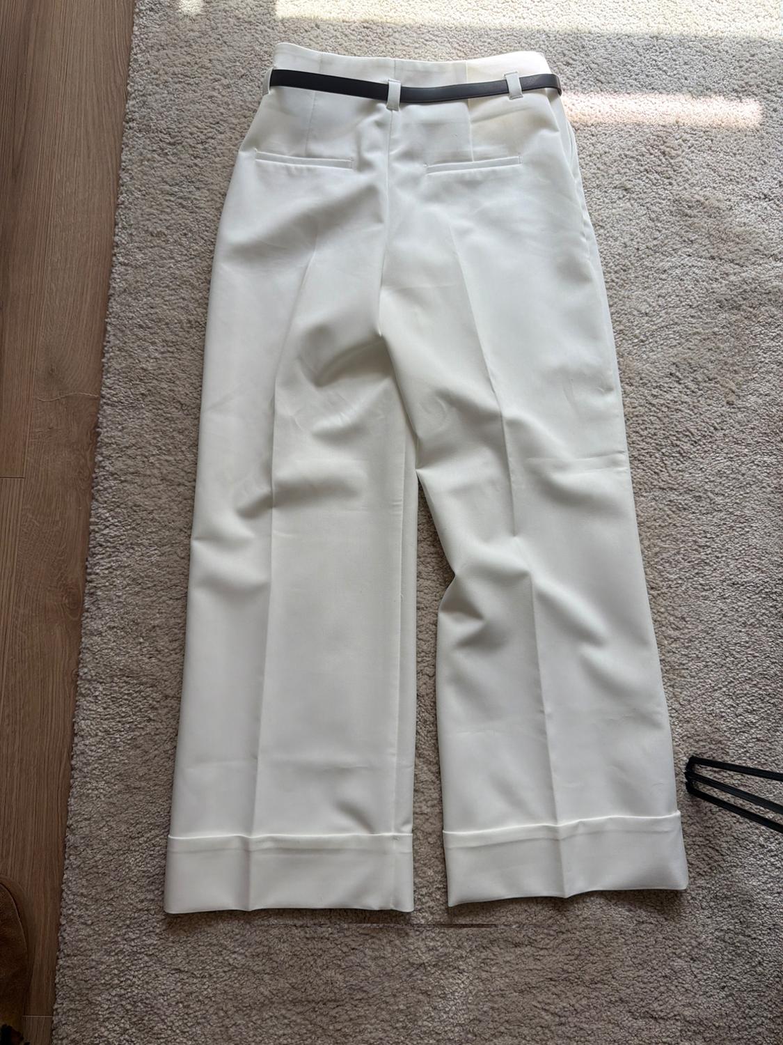 BELTED TROUSERS WITH TURN-UP HEMS - Image 2