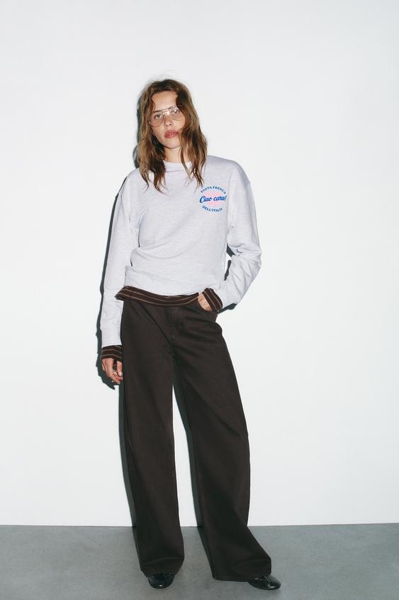 TEXT PRINT SWEATSHIRT