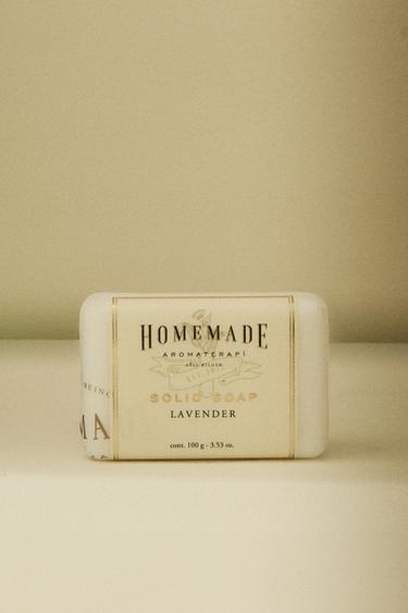 (100 G) LAVENDER SOLID SOAP - White / Pink by Zara - Image 5