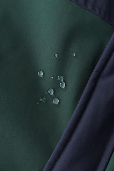 WATER-REPELLENT COLOUR BLOCK JUMPSUIT - Green by Zara