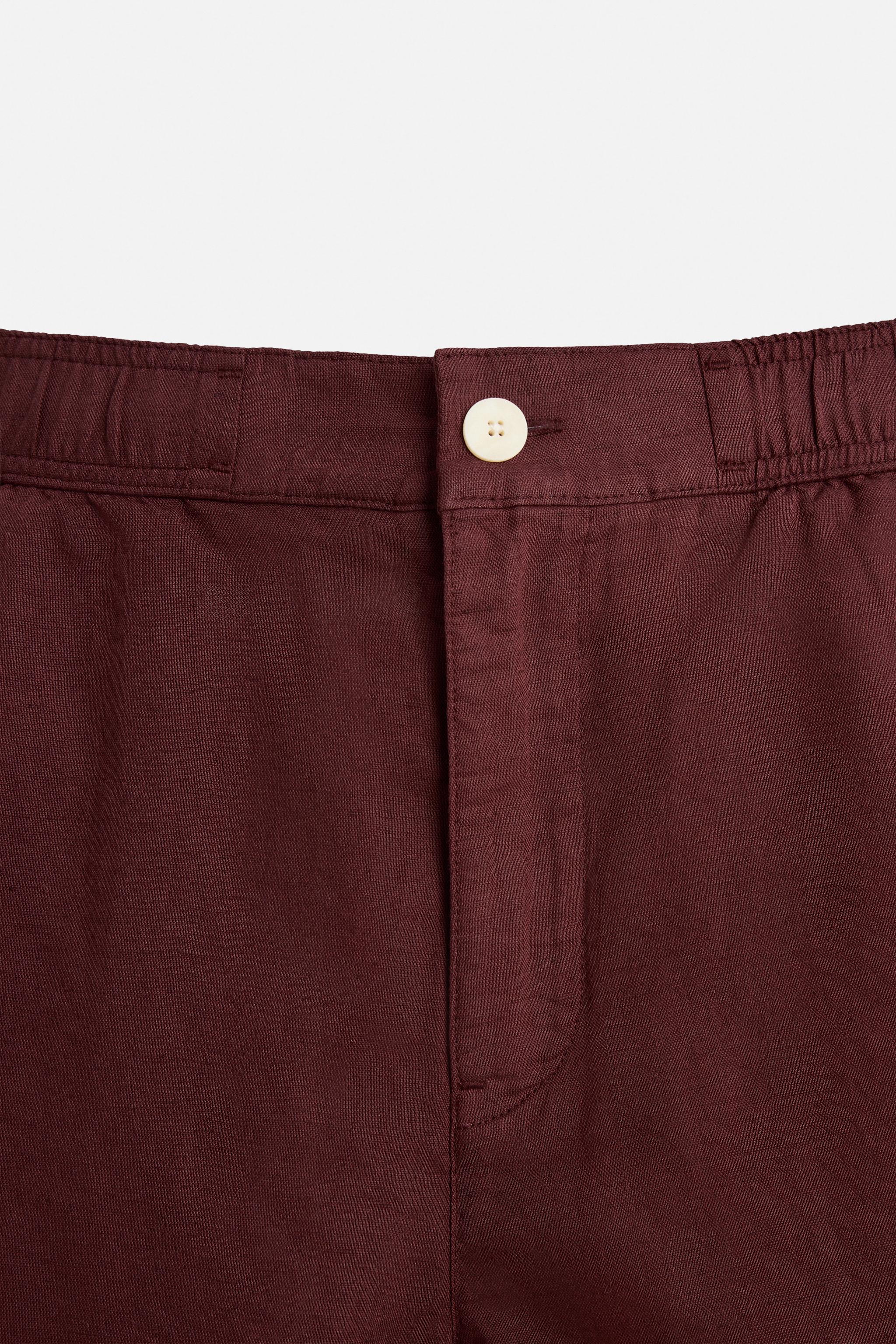 Maron❕ EMBROIDERED FLAT VISOR CAP - Maroon | ZARA United States