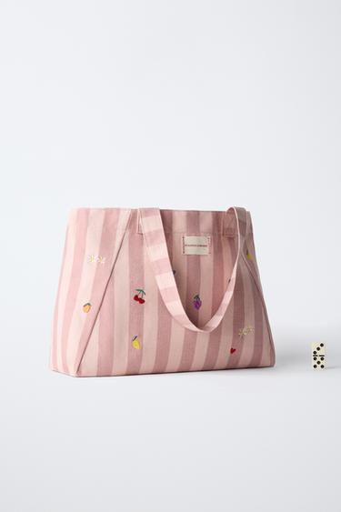 SAC SHOPPER RAYURES FRUITS - Multicolore de Zara - Image 5