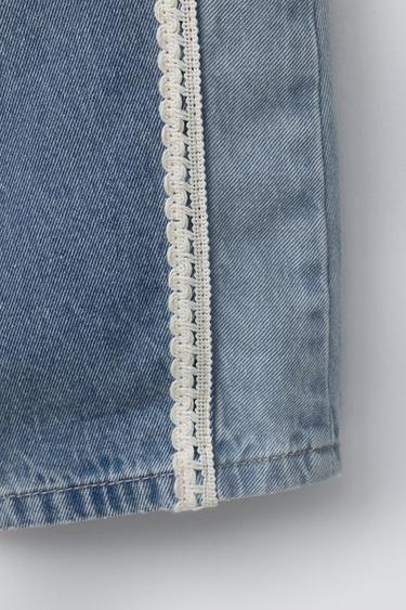 EMBROIDERED BALLOON JEANS - Blue by Zara - Image 4