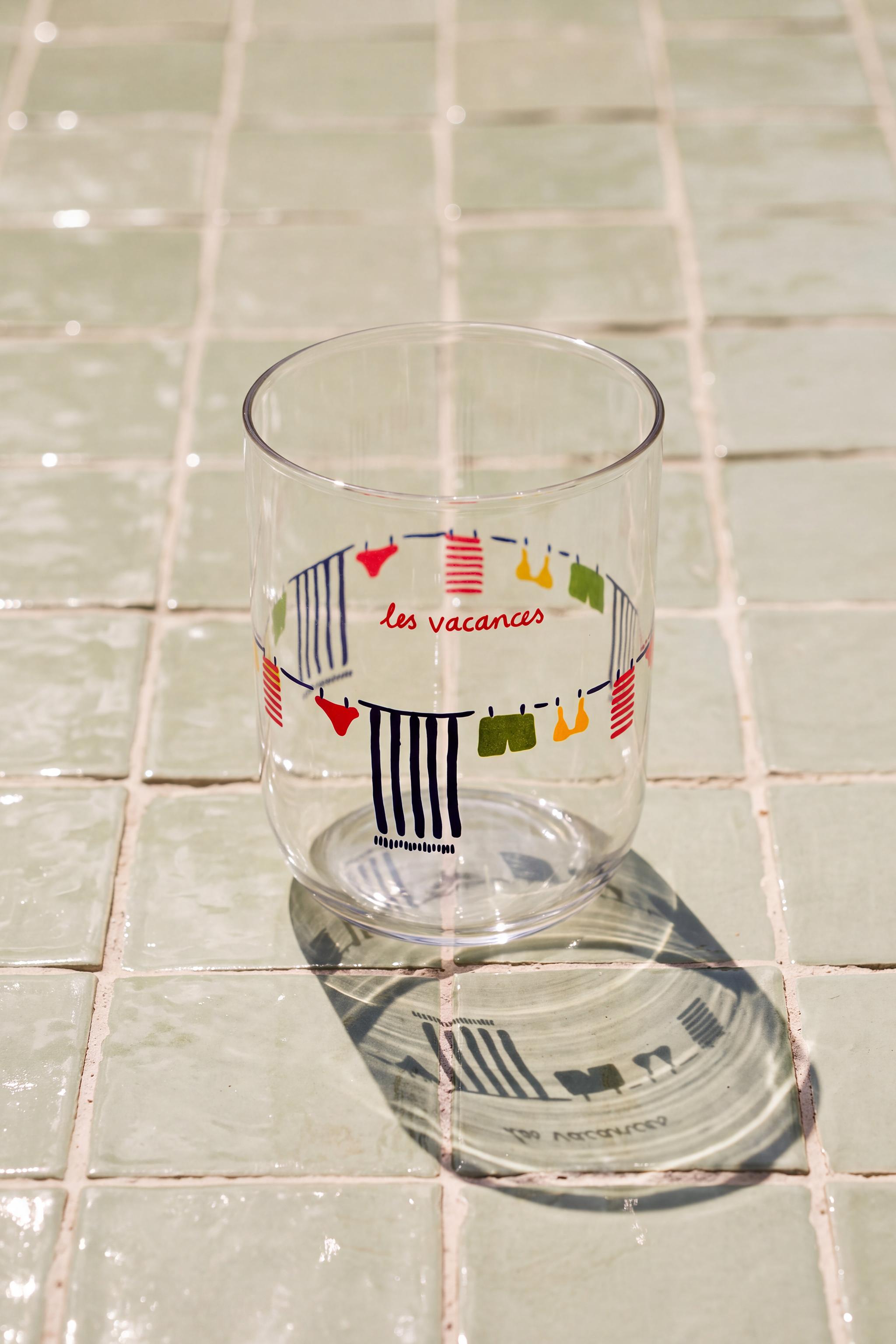 SUMMER GLASS TUMBLER | DIEGO NINE — Red
