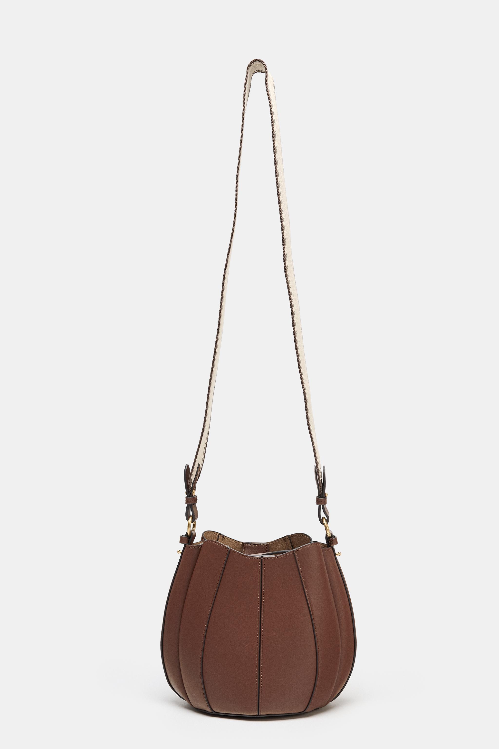 新品　ZARA バスケットバッグ　ブラウン 新品 ZARA バスケットバッグ ブラウン - メルカリ