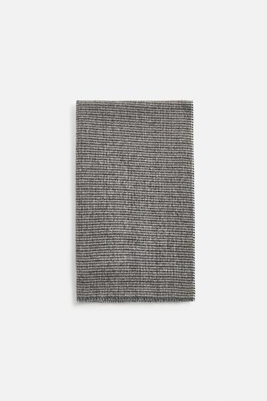 CACHECOL JACQUARD GEOMÉTRICO - marrom/branco da Zara