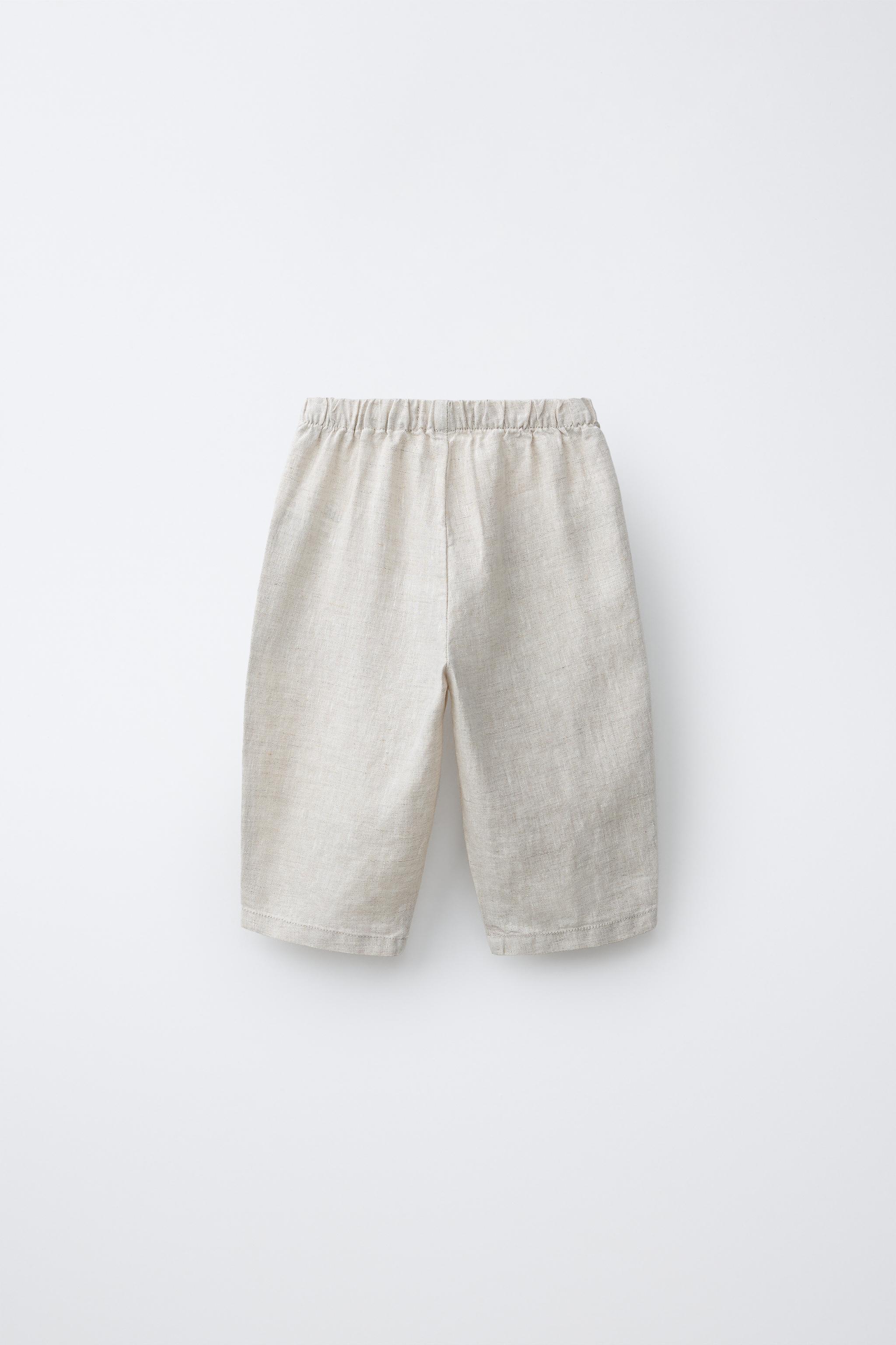 100% LINEN BAGGY PANTS