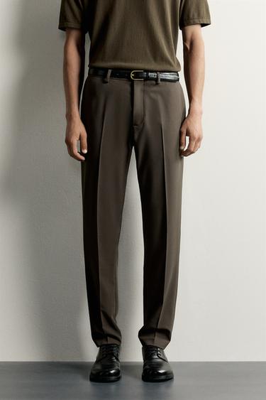 COMFORT SUIT TROUSERS - Chocolate by Zara