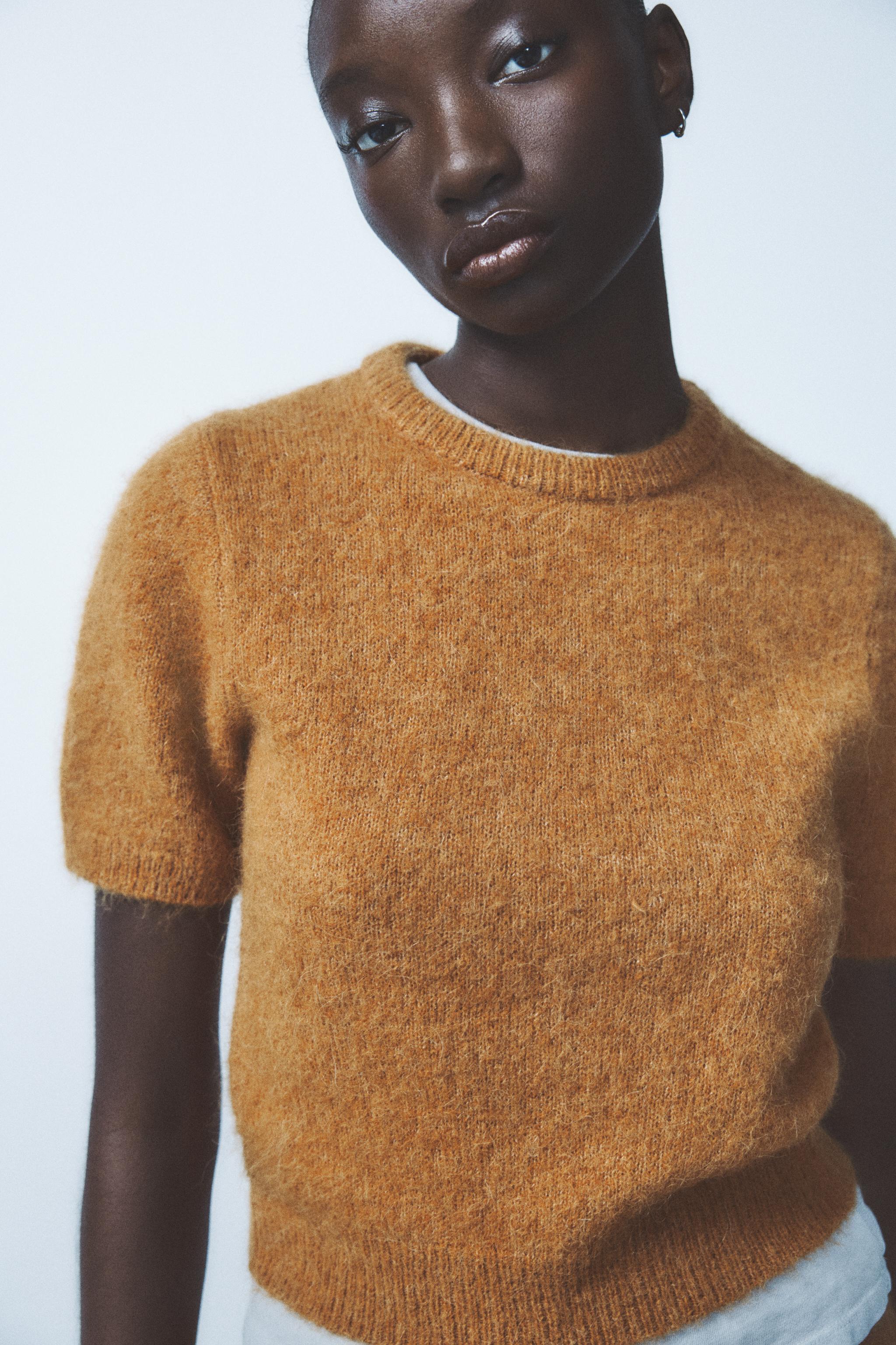 ZARA BLOGGER FAVORITE WOOL AND shops ALPACA BLEND SWEATER