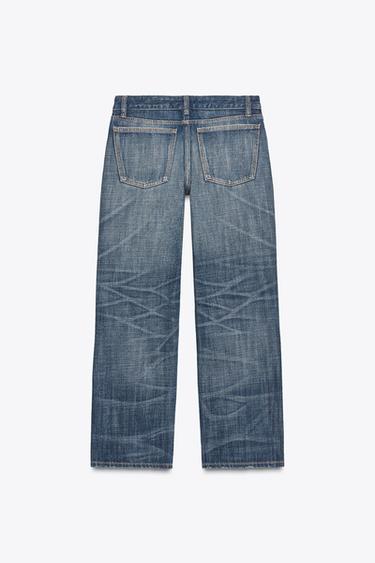 JEAN TRF DROIT COURT TAILLE MI-HAUTE - Bleu marine de Zara - Image 1