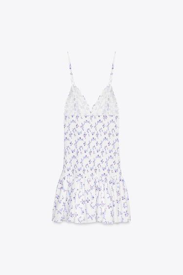 ROBE ÉLASTIQUE À FLEURS -  de Zara - Image 7