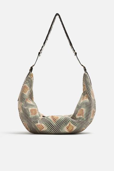 LIMITED EDITION FABRIC SHOULDER BAG - Multicoloured by Zara