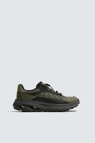 Zara ATHLETIC SNEAKERS - Khaki Green - Image 0