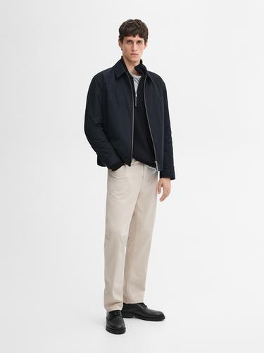 Veste légère à fermeture Éclair - Bleu marine de Zara