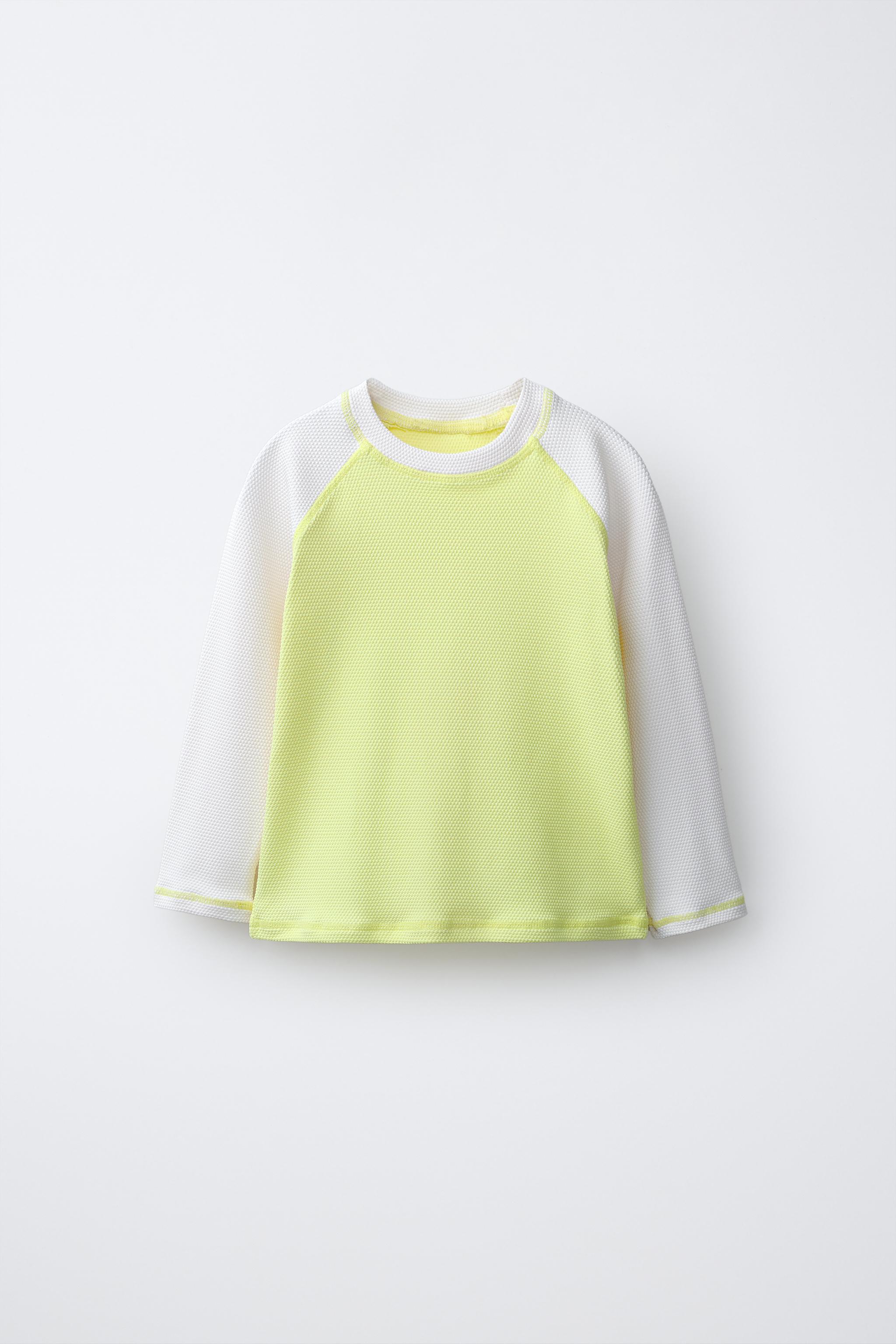 Детские футболки Zara 1-6 YEARS/ RAGLAN SLEEVE SWIM T-SHIRT
