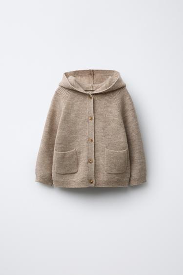 WOOL AND CASHMERE JACKET - Tan marl by Zara