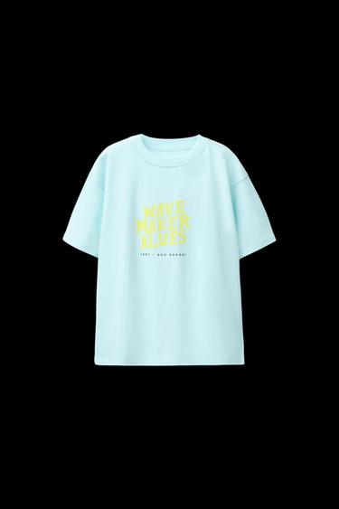 T-SHIRT MIT FOTOPRINT - Hellblau von Zara - Bild 0