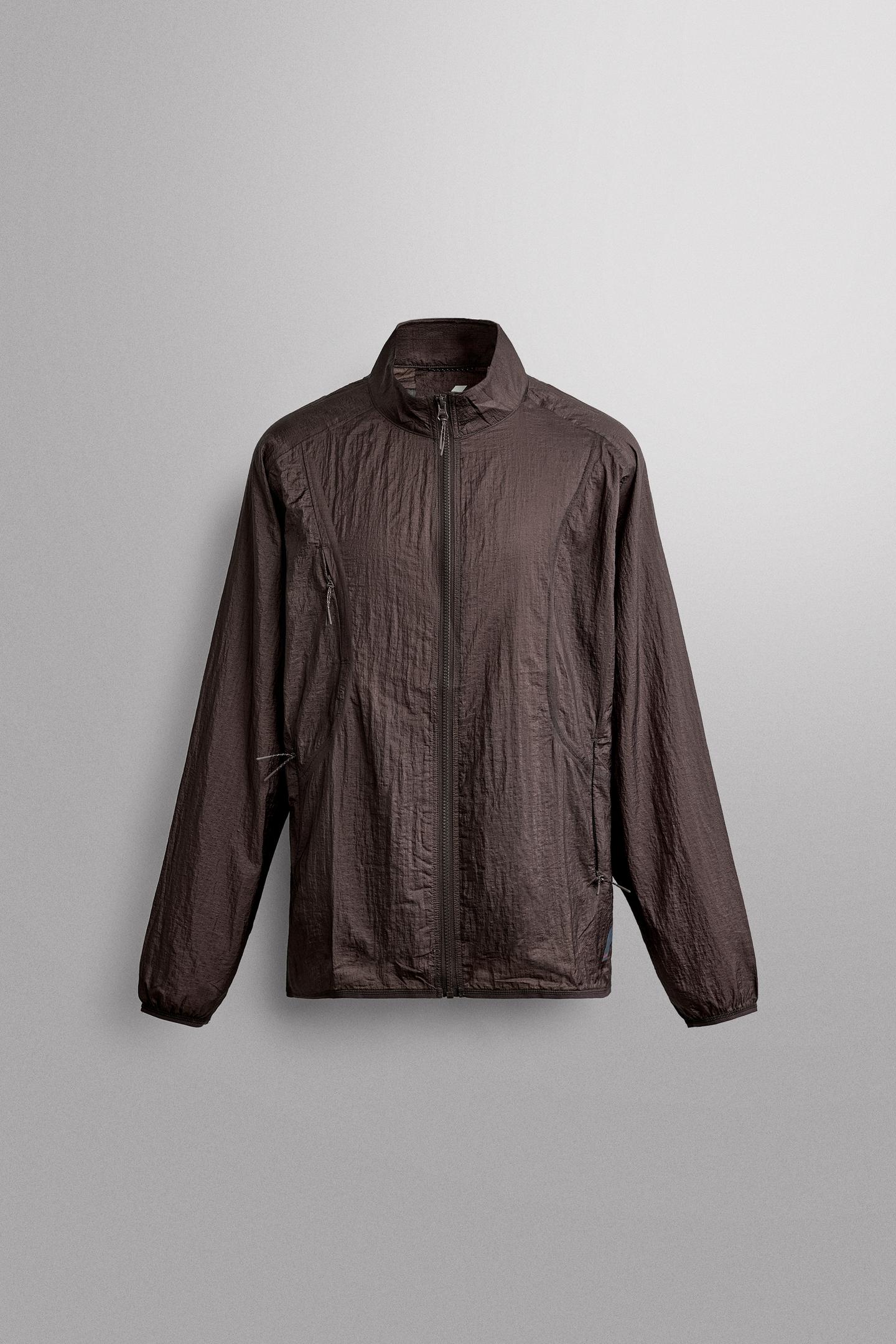 Мужская куртка Zara Ridar© x ZARA Running Windbreaker, цвет: Коричневый — фото 8