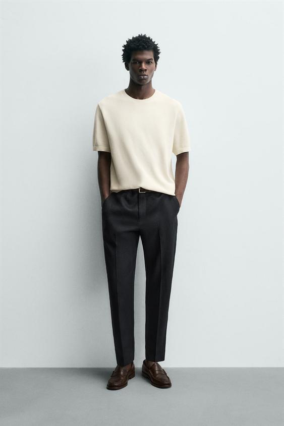 RELAXED FIT ÖRGÜ T-SHIRT