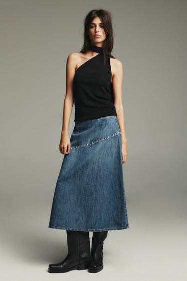 TOP DE TRICÔ MULTIPOSIÇÃO - Preto da Zara