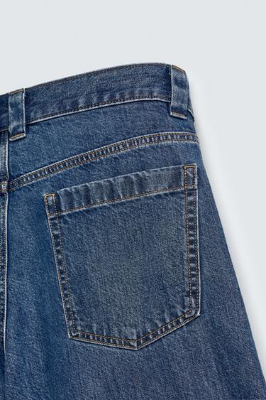 PLEATED RELAXED FIT DENIM BERMUDA SHORTS - Blue by Zara - Image 10
