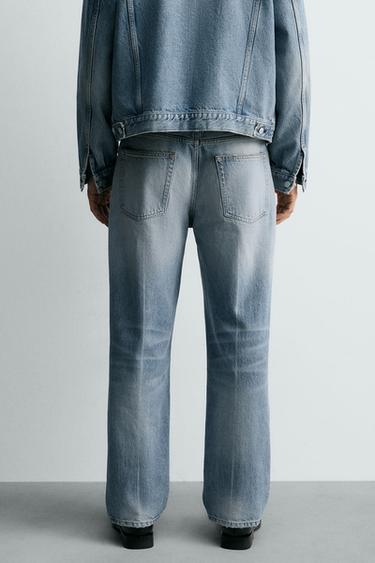 RELAXED FIT JEANS - Light blue by Zara - Image 3