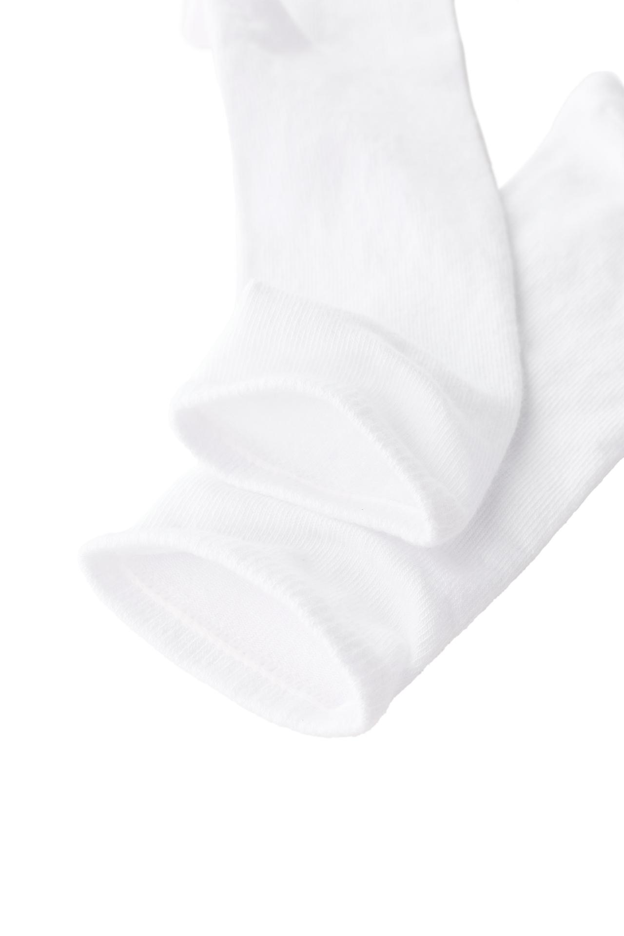 FOUR-PACK SOLID MID-CALF SOCKS — White