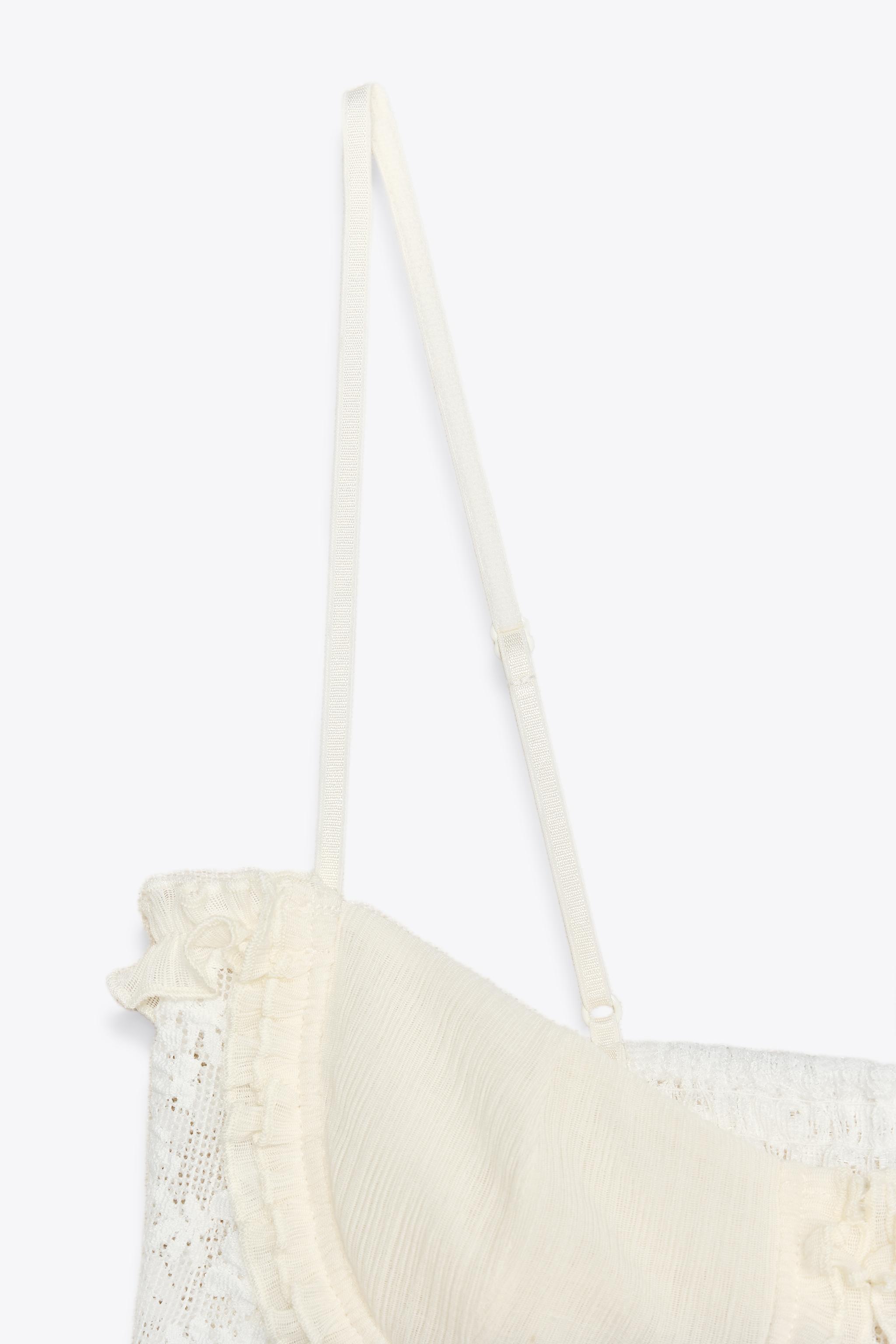 LACE CAMISOLE TOP - Ecru | ZARA United States LACE CAMISOLE TOP - Ecru | ZARA United States