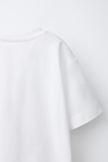 PLAIN HEAVY WEIGHT T-SHIRT - White by Zara - Image 3