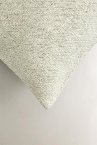HOUSSE DE COUSSIN JUTE - Écru de Zara - Image 1