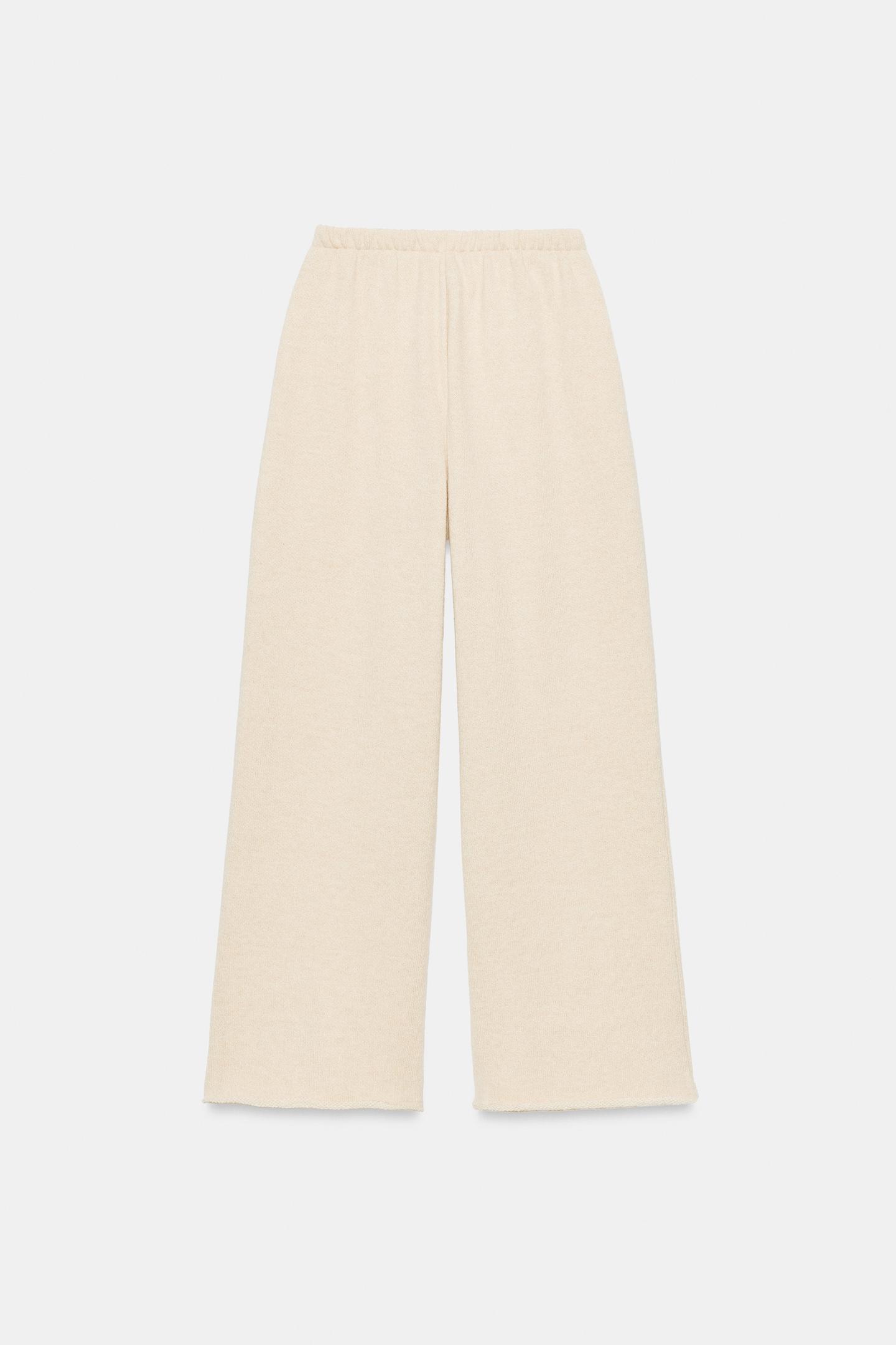 Женские брюки Zara Rustic, цвет: Светлый экрю — фото 9