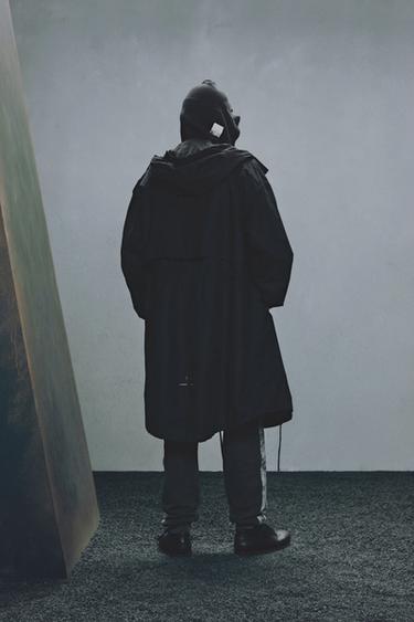 CAGOULE EN MAILLE DÉLAVÉE X SR_A - Gris anthracite de Zara - Image 2