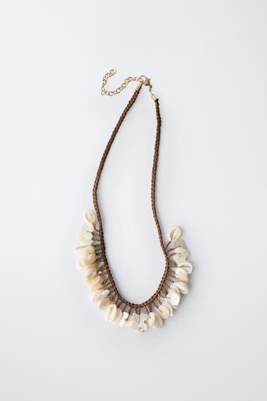 COLLIER TRESSE COQUILLAGES - Marron de Zara - Image 3