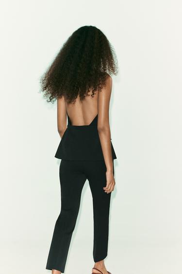 MINI FLARE TROUSERS - Black by Zara - Image 3