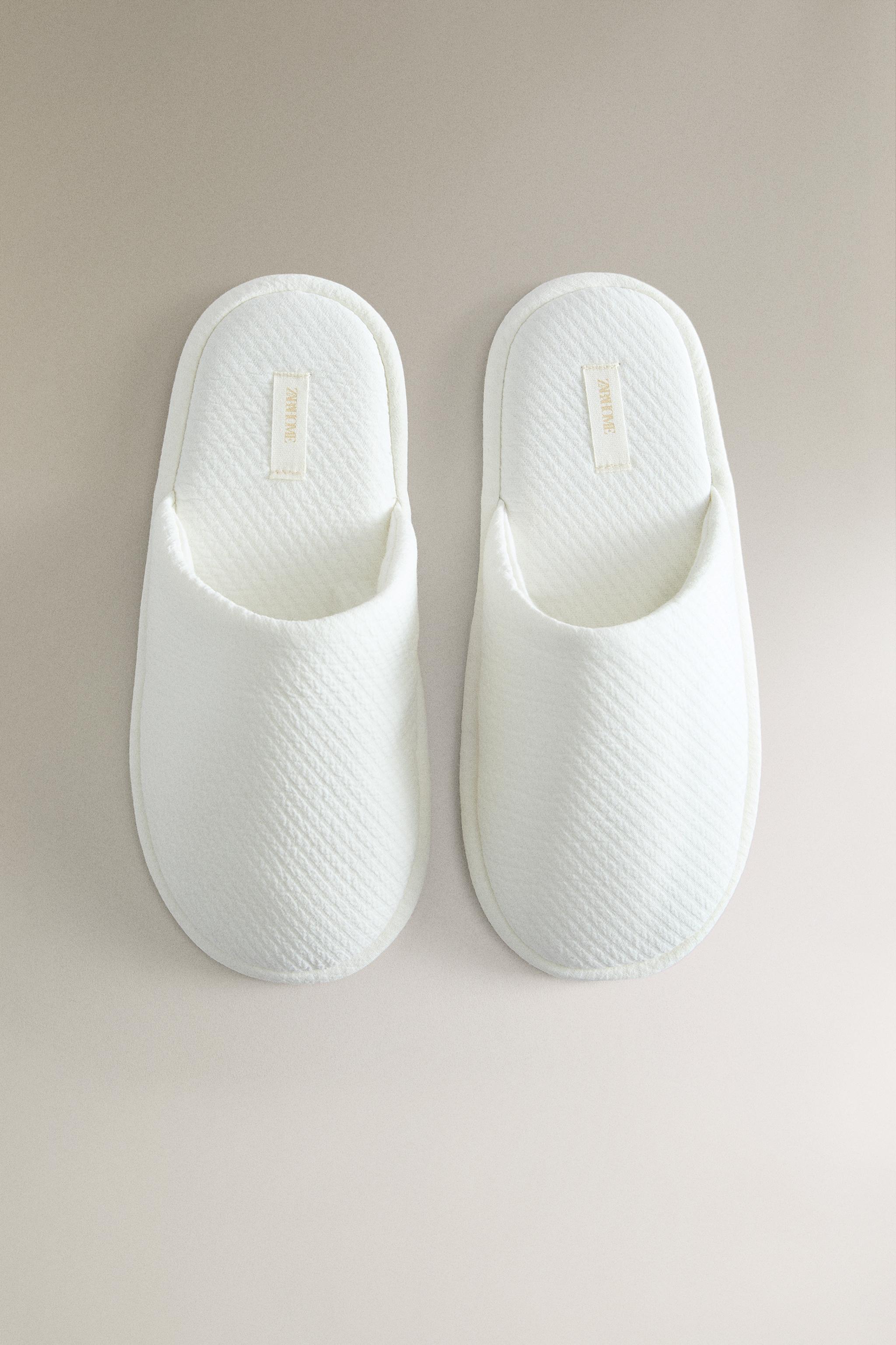 COTTON MULE SLIPPERS